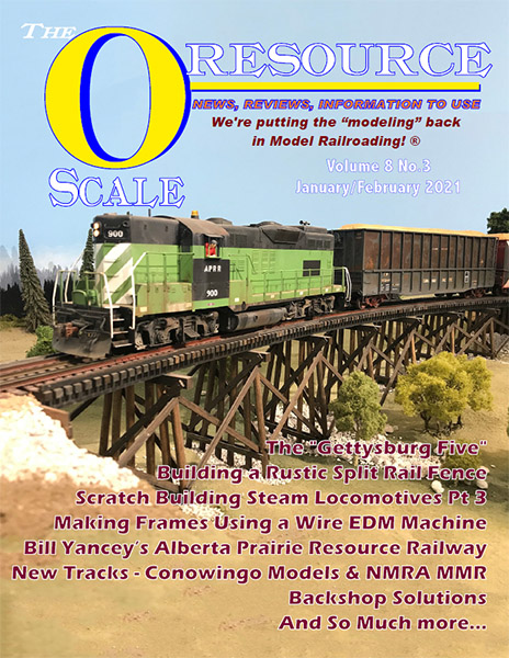 O Scale Resource magazine January/February 2021 cover